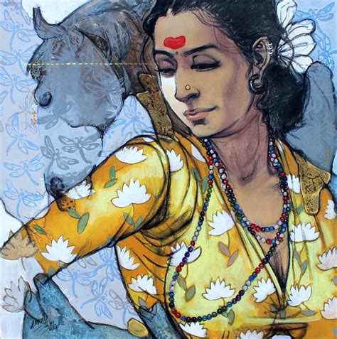 Pin By Amy S On The Indian Woman Indian Art Gallery Abstract Art