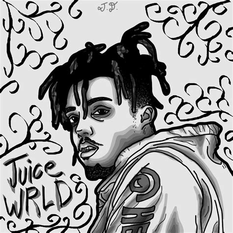Juice Wrld Pictures To Draw How To Draw Juice Wrld The Simpson Style
