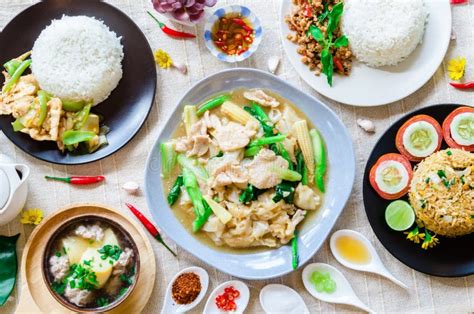 Tradition Set Thai Food Stock Photo Image Of Delicious 194099074
