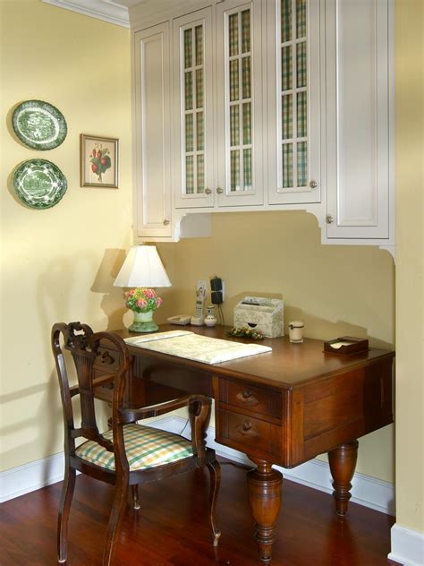 Yellow Traditional Home Office With Wood Chair Hgtv