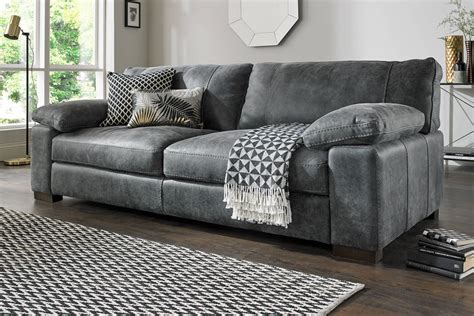 Linara Sofology Grey Leather Sofa Living Room Grey Sofa Living