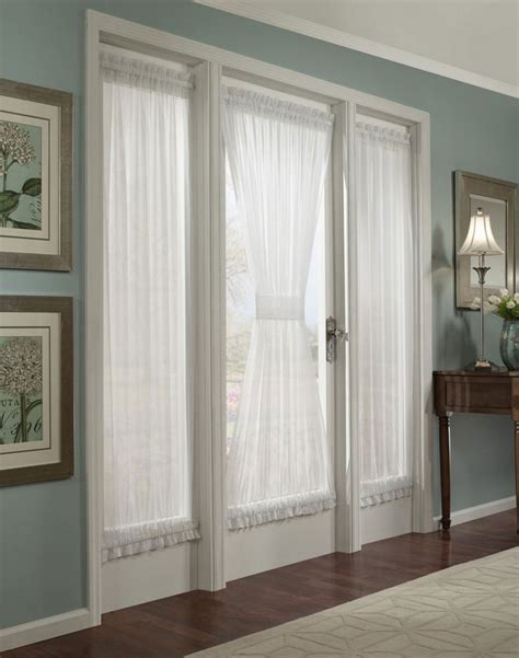 These upscale window panels offer light filtering benefits and an aesthetic that can be traditional or transitional. Choose the Right Window Treatment to Make Your French Door ...