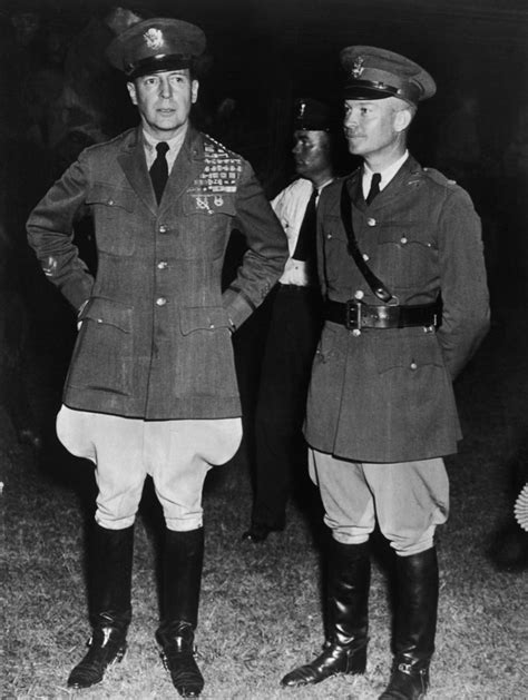 Douglas Macarthur And Dwight Eisenhower In Military Uniforms Historynet