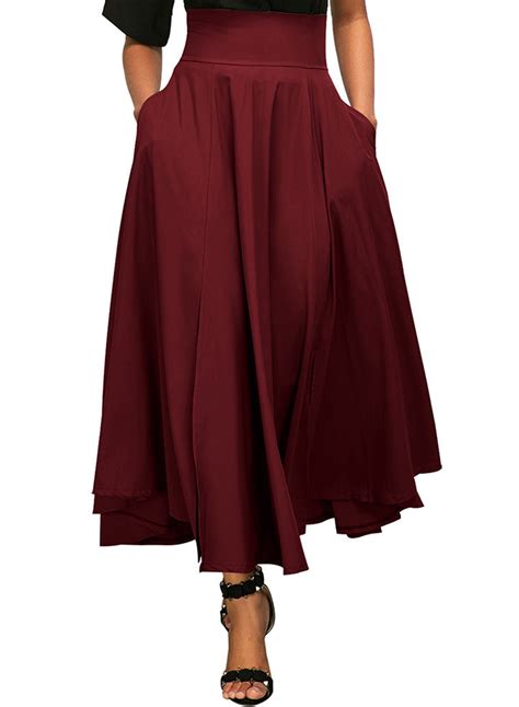 25% off solid color mesh tulle pleated maxi skirt 9 reviews cod. Solid High Waist Back Lace up Pleated Skirt - STYLESIMO.com