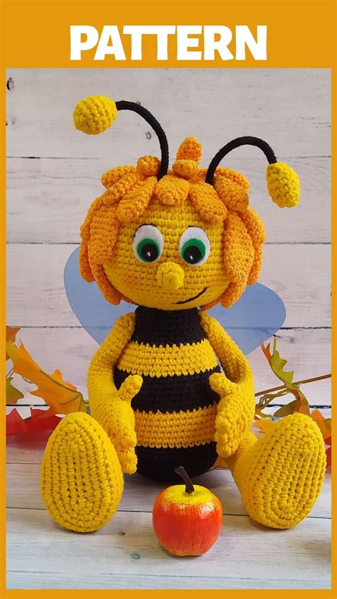 Maya The Bee Crochet Pattern Bee Amigurumi Pattern In Etsy In 2020