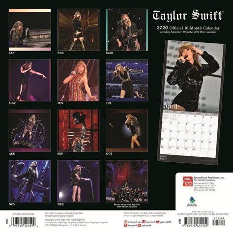 The 2020 Taylor Swift Wall Calendar Is Now Available For Pre Order On