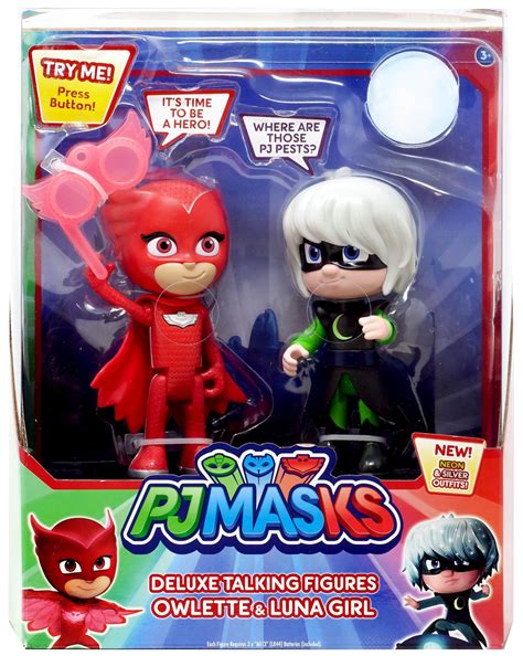 Pj Masks Owlette And Luna Girl Talking Action Figure 2 Pack Ebay