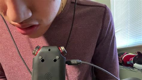 First Asmr Video Tascam Mic Test Asmr Mouth Sounds Youtube