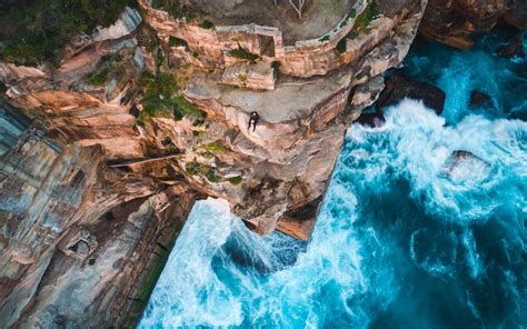 The best gifs are on giphy. men, Nature, Landscape, Mountains, Birds eye view, Sea, Rock, Cliff, Waves, Trees Wallpapers HD ...