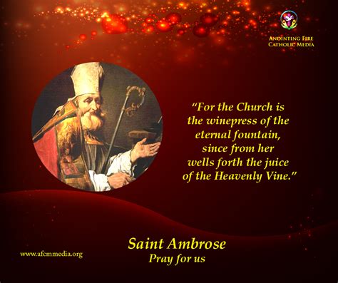 Catholic Saints Saint Ambrose