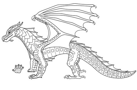F2U SeaWing Lineart by shadowumbreon768 on DeviantArt