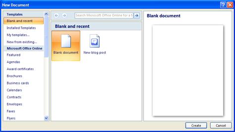 Creating A Blank Document Document Create Editing