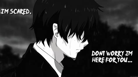 Sad Anime Wallpaper With Quote Hd Wallpaper Background Image