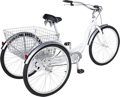 schwinn meridian adult tricycle three wheel cruiser bike 26 inch wheels low step through