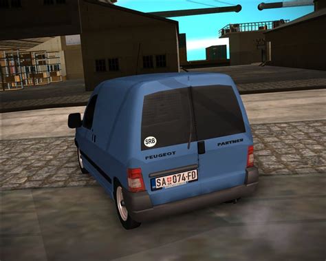 Gta San Andreas 1996 Peugeot Partner Mk1 Furgon Mod