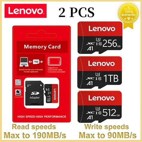 Lenovo Memory Card 2tb 1tb A2 U3 Class 10 Micro Tfsd Card 512gb 256gb