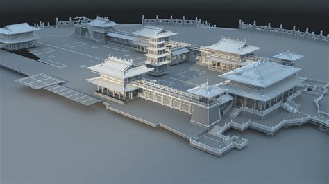 Chinese Palace 3d Model Cgtrader