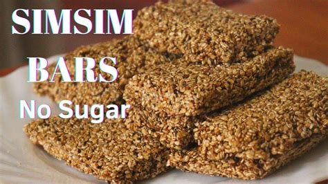 How To Make Simsim Bars Without Sugar Sesame Seed Recipe Simsim With