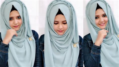 Hijab Tutorial Easy Layered Full Coverage Hijab Style Youtube