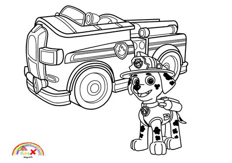 Paw Patrol Easy And Printable Coloring Page For Kids