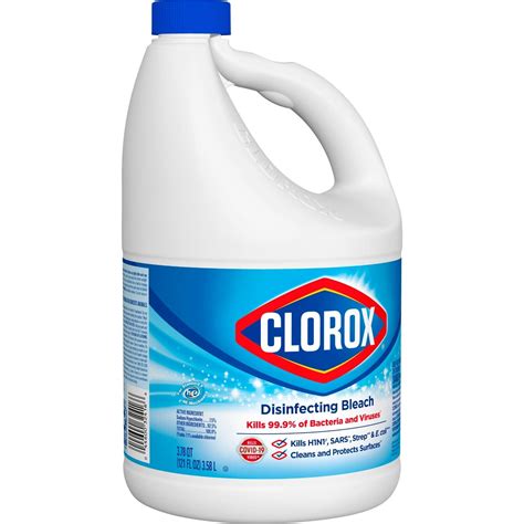 Clorox Disinfecting Bleach Regular Concentrated Formula 121 Fl Oz