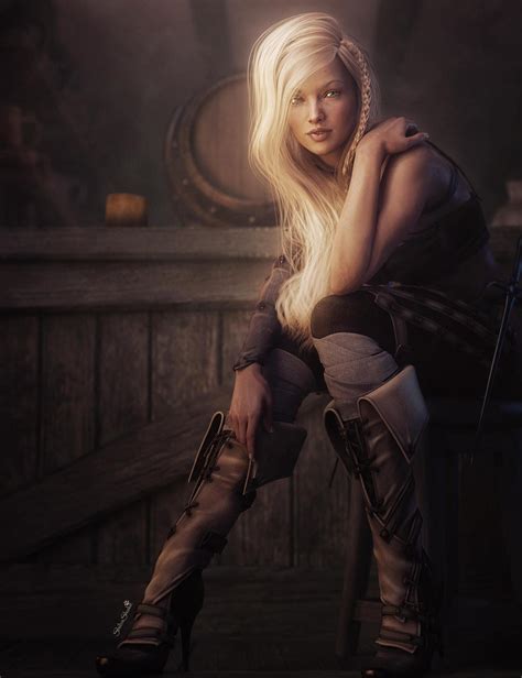 medieval tavern girl fantasy art by shibashake on deviantart