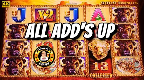It All Adds Up On Buffalo Gold Slot Machine Bonuses Youtube