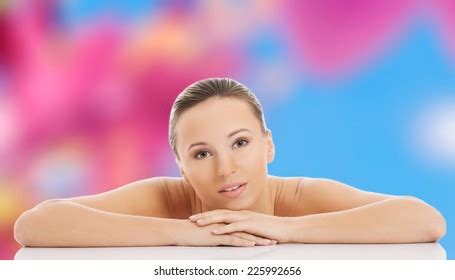 Slim Nude Blonde Woman Posing Arms Stock Photo 225992656 Shutterstock