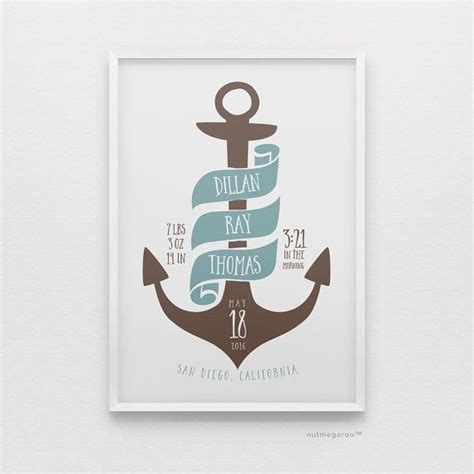 A Poster With An Anchor And The Words Dillan Ray Thomass On It