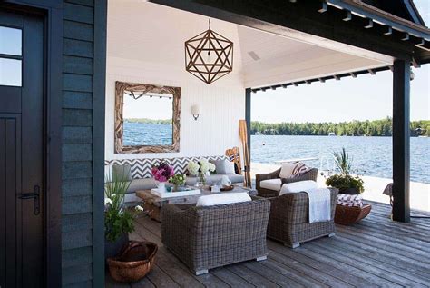With large slides in glass and angled bodies, we create. Dreamy rustic-modern lake house with sweeping vistas of ...