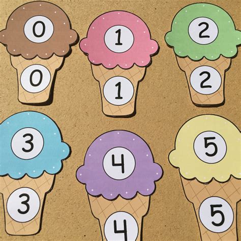 Ice Cream Matching Game Printable