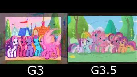 My Little Pony G3 G35 G4 Intro Comparison Youtube