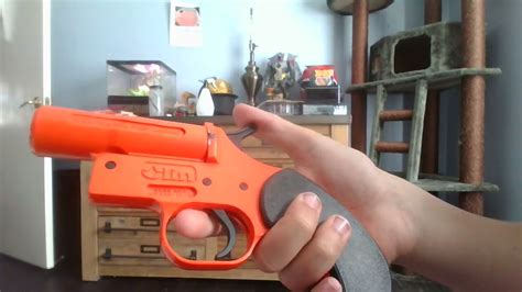 Nerf Olin Gauge Single Shot Flare Gun Mod Mega Darts Youtube