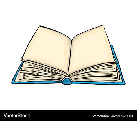Open Book Cartoon Symbol Icon Design Beautiful Vector Image