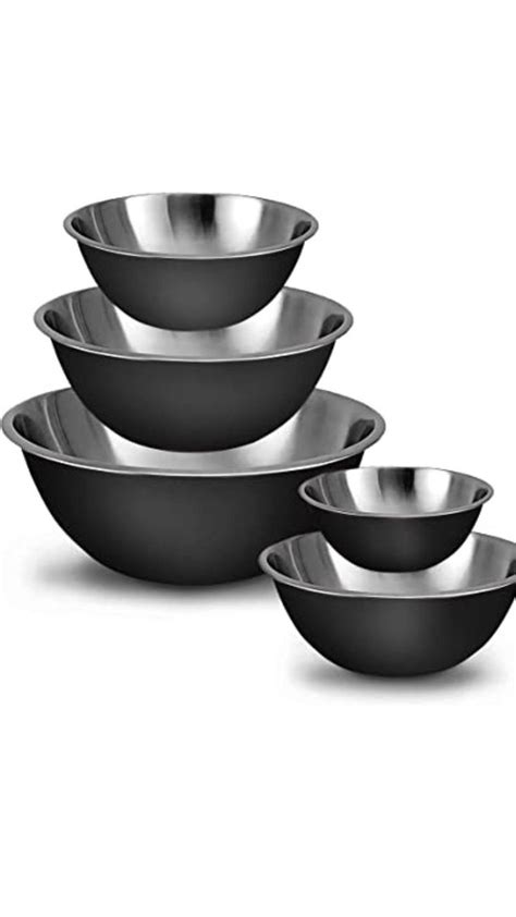 Whysko Meal Prep Stainless Steel Mixing Bowls Set In 2023 Mixing