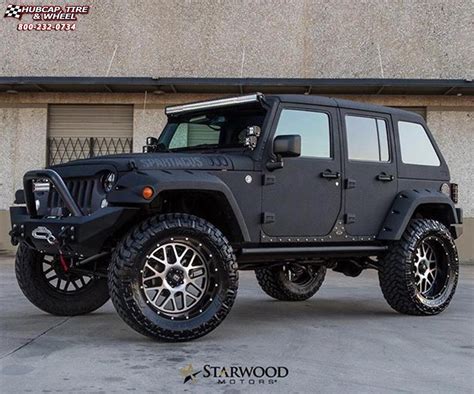 Jeep Wrangler Xd Series Xd820 Grenade Satin Black Machined Face