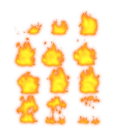 Raging Flame Sprite Sheet By Flame Theultimate On Deviantart