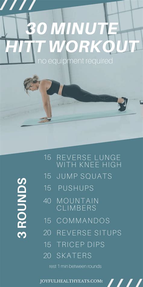 Minute Full Body Hiit Workout Hiit Workout Plan