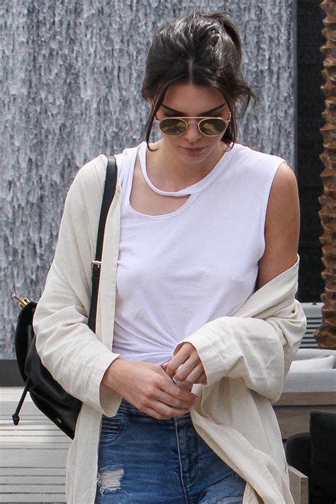 Look Away Kris Times Kendall Jenner Exposed Her Nipple Piercing For All To See
