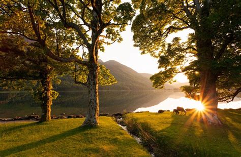 Buttermere Sunset Sunset Lake District Beautiful Sunrise