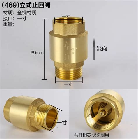 1pcs Brass 1 Female Male Bspp Thread In Line Check Valve Spring