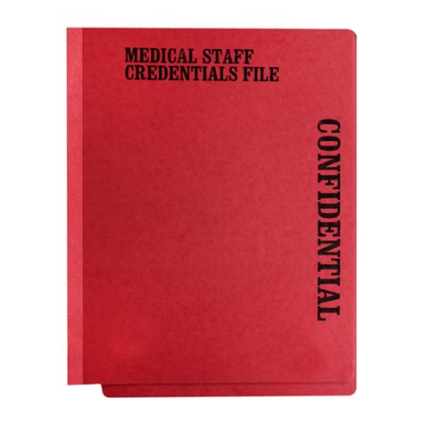 Medical Staff Folder Physician Credentials End Tab Folder Zack
