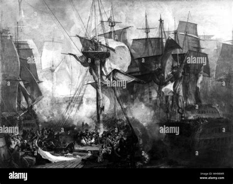 European Warfarethe Battle Of Trafalgar 1805 As Seen From The Mizen