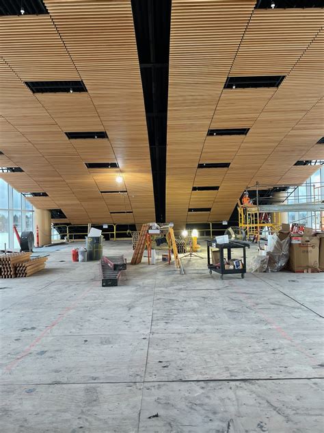 Innovative Solutions Deliver 85 Tall River Ceiling At Seattle Tacoma