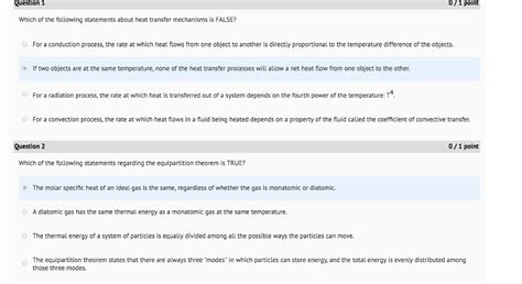 Solved Which Of The Following Statements About Heat Transfer Chegg Com