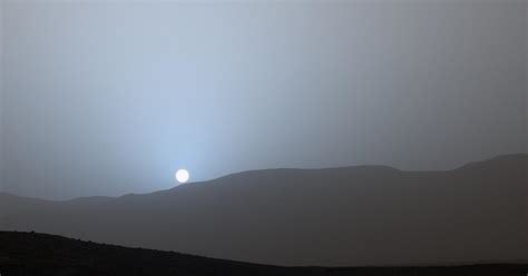 Nasa Captures Stunning Image Of Blue Sunset On Mars Cbs News