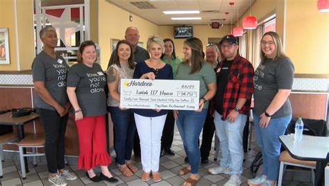 hardee s raises thousands for isaiah 117 house wjhl tri cities news and weather
