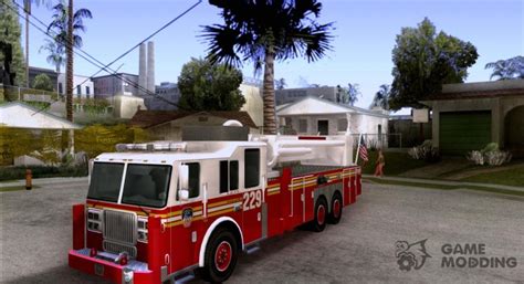 Fdny Seagrave Marauder Ii Tower Ladder For Gta San Andreas