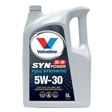 Valvoline Synpower SL-III 5W30 - Firth and Stephenson