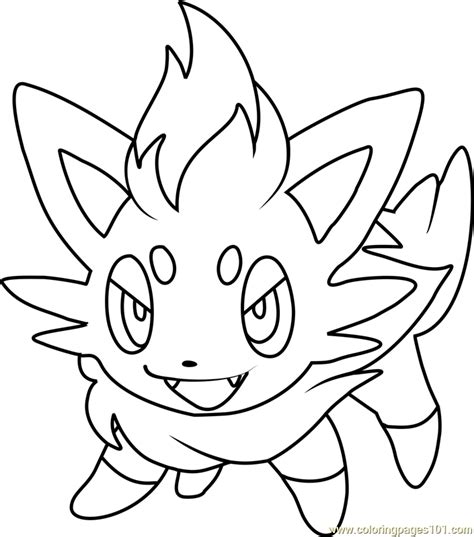 Zorua Coloring Page Coloring Pages World